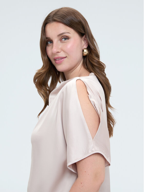 Fiorella Rubino Fiorella Rubino Bluzka 2170T002562N006 Różowy Boxy Fit