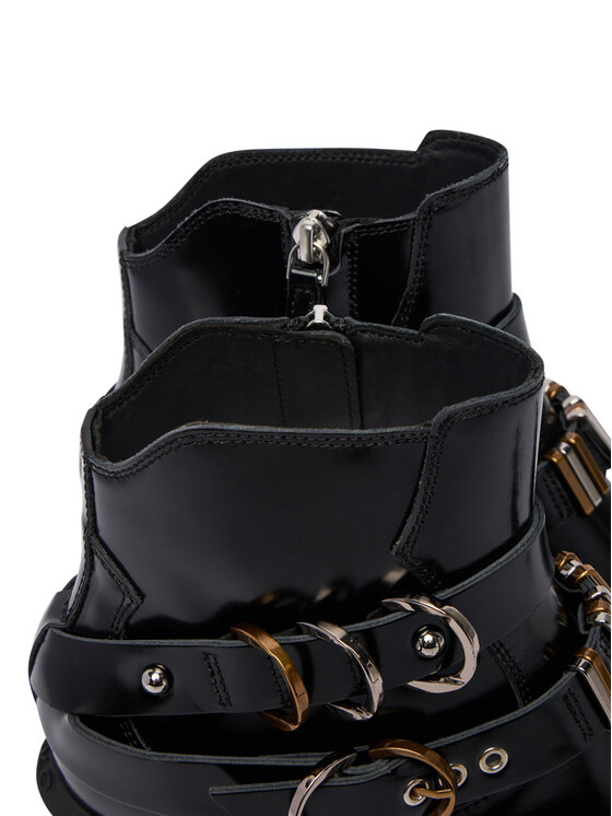 PINKO PINKO Botki Ankle Boot Box Calf SD0343 P114 Z99 Czarny
