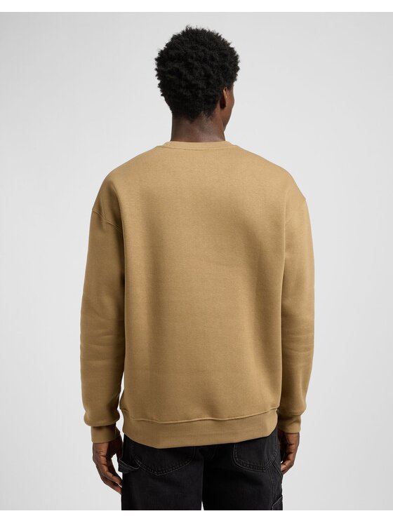 Lee Lee Bluza WW ESSENTIAL CREW Beżowy Relaxed Fit