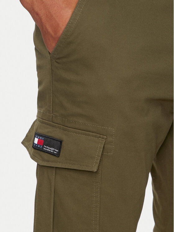 Tommy Jeans Tommy Jeans Штани з тканини Austin DM0DM18940 Зелений Slim Fit