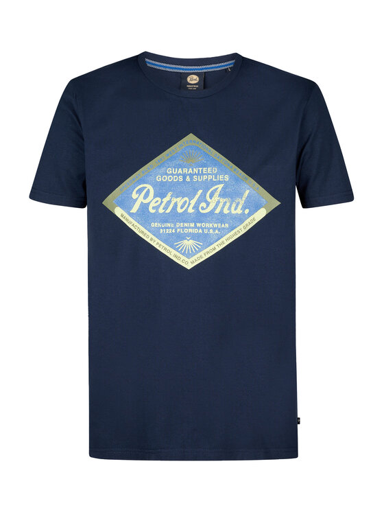 Petrol Industries Petrol Industries T-Shirt M-1050-TSR634 Tmavomodrá Regular Fit