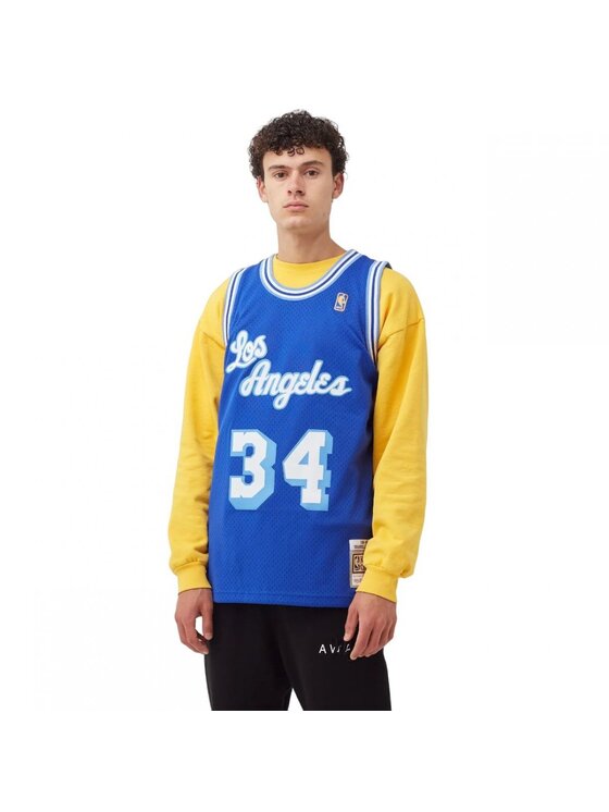 Mitchell & Ness Mitchell & Ness Tank top NBA SWINGMAN LOS ANGELES LAKERS SHAQUILLE O`NEAL Modrá Regular Fit