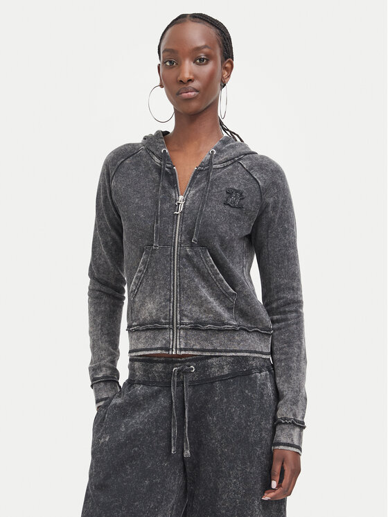 Juicy Couture Juicy Couture Majica dugih rukava JCWAS226320 Crna Regular Fit