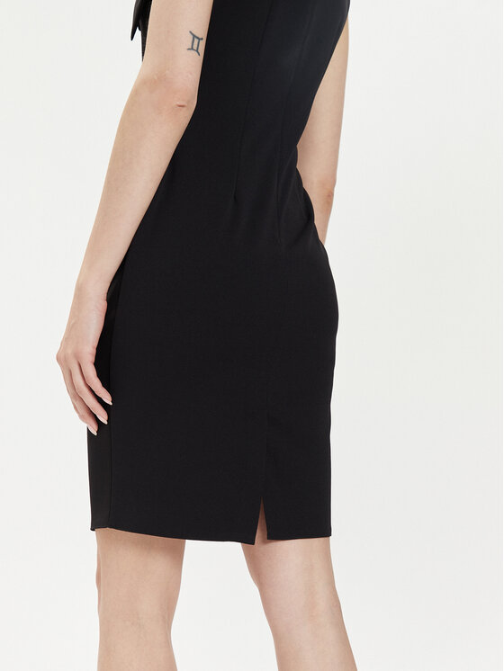 Rinascimento Rinascimento Φόρεμα κοκτέιλ CFC0118282003 Μαύρο Regular Fit