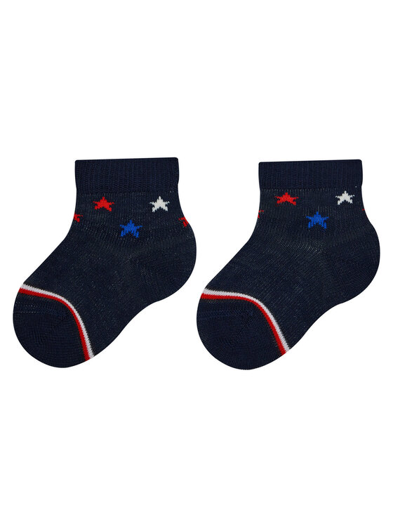 Tommy Hilfiger Tommy Hilfiger Комплект 3 чифта дълги чорапи детски 701224997 Тъмносин