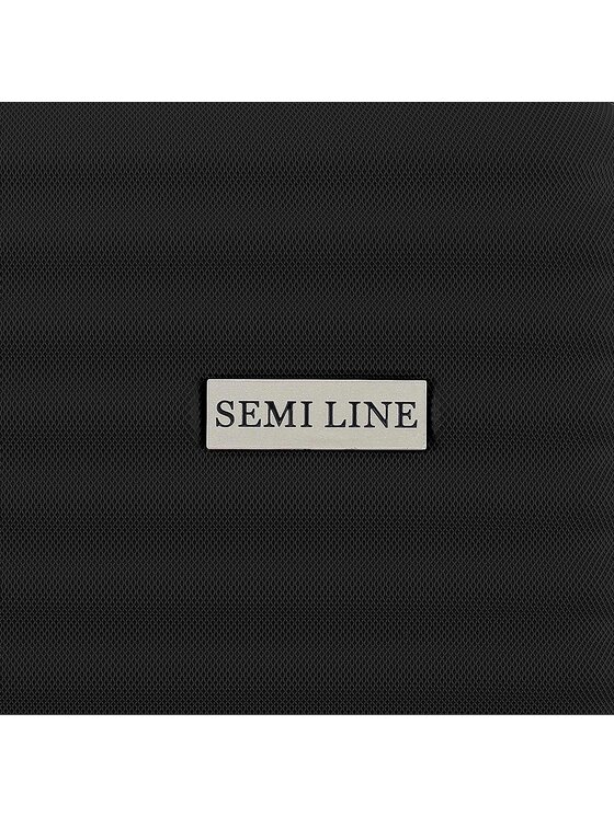 Semi Line Semi Line Μεσαία Βαλίτσα T5647-4 Μαύρο