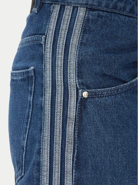 adidas adidas Blugi adicolor Denim Firebird JC6234 Albastru Straight Fit