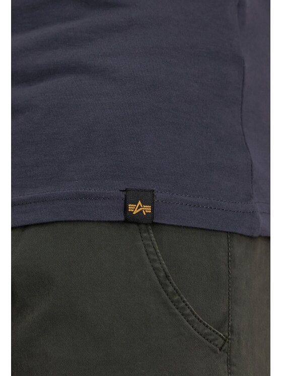 Alpha Industries Alpha Industries Longsleeve AI.116571-136-XL Szary Slim Fit