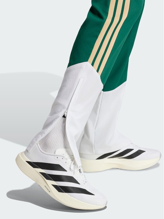 adidas adidas Spodnie materiałowe 161631 Zielony Regular Fit