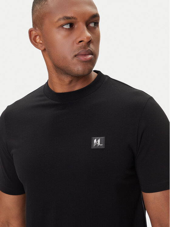 KARL LAGERFELD KARL LAGERFELD T-shirt 755050 554221 Crna Regular Fit