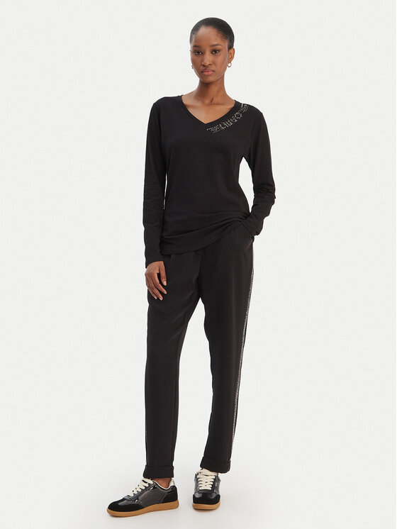 Liu Jo Sport Liu Jo Sport Bluzka TA6053 JS003 Czarny Regular Fit