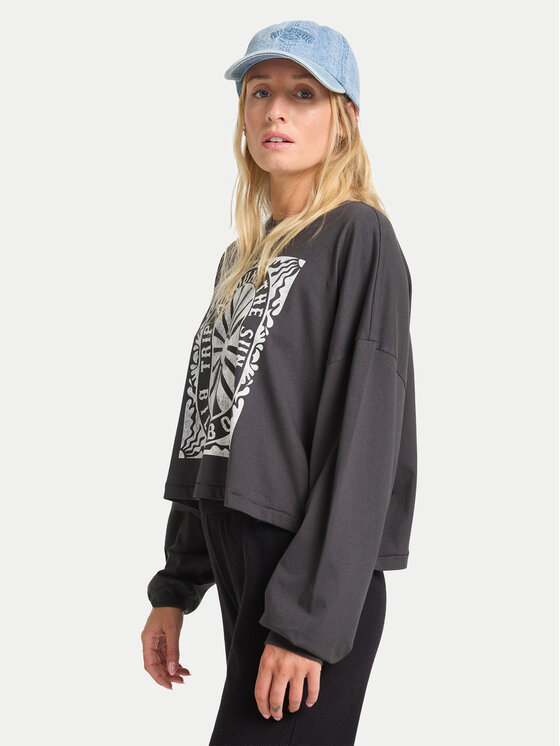 Billabong Billabong Majica Trip Around EBJZT00491 Siva Cropped Fit