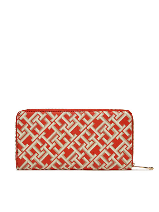 Tommy Hilfiger Tommy Hilfiger Великий жіночий гаманець Iconic Tommy Large Za Mono AW0AW15743 Червоний