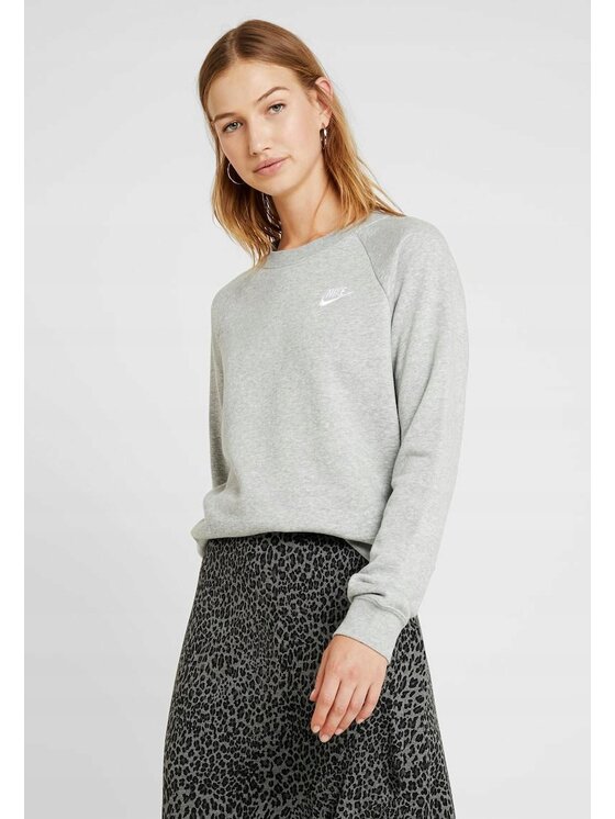 Nike Nike Bluza Sportswear Essential Szary Regular Fit