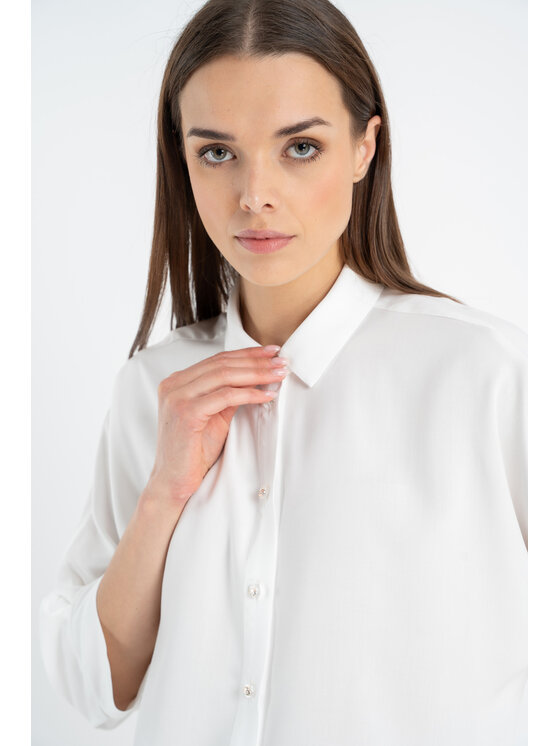 CLICK CLICK Košeľa 10-6813 Biela Comfortable Fit