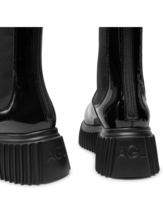 AGL AGL Kotníková obuv s elastickým prvkem Vladimira D751510PGKI0261013 Černá