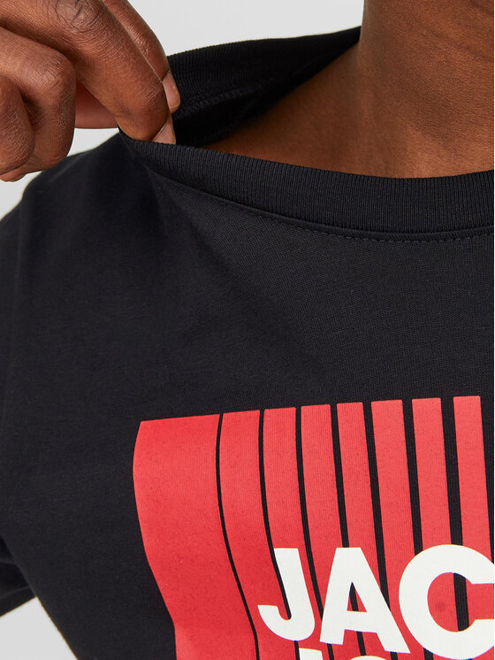Jack & Jones Junior Jack & Jones Junior Μπλουζάκι 12244209 Μαύρο Regular Fit