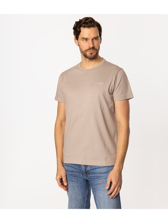 Lee Cooper Lee Cooper T-Shirt SIMPLE 1180 Beżowy Regular Fit