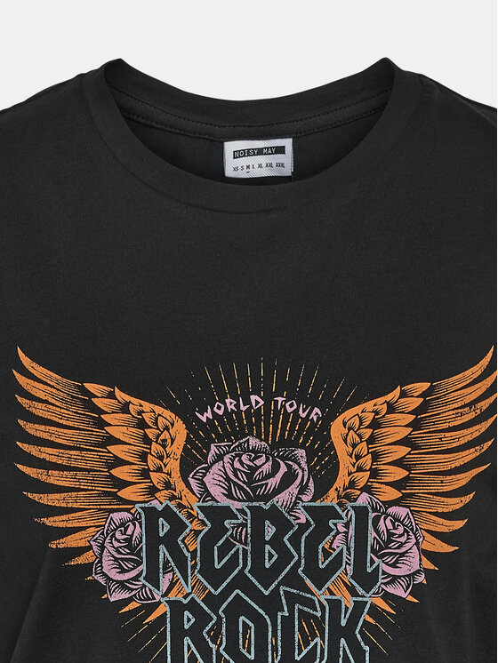 Noisy May Noisy May Felső Rebel 27034002 Fekete Oversize