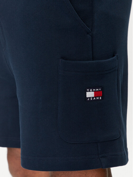 Tommy Jeans Tommy Jeans Športové kraťasy Badge DM0DM18479 Tmavomodrá Regular Fit
