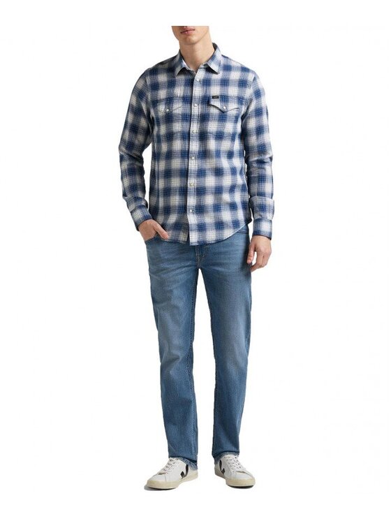 Lee Lee Camicia CLEAN REGULAR WESTERN Blu Regular Fit