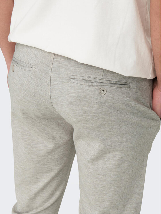 Only & Sons Only & Sons Παντελόνι chino Mark 22026326 Γκρι Slim Fit