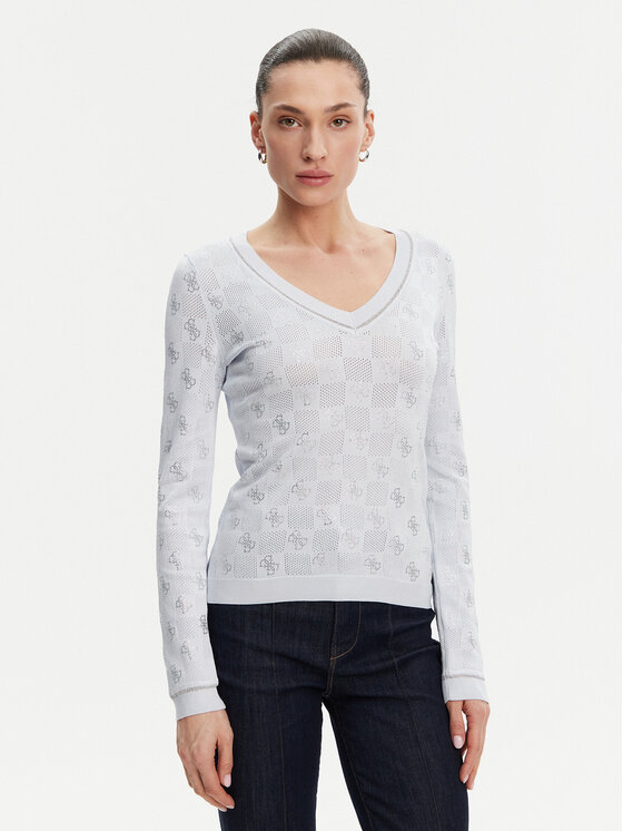 Guess Guess Sweater W5GR07 Z3D60 Kék Regular Fit