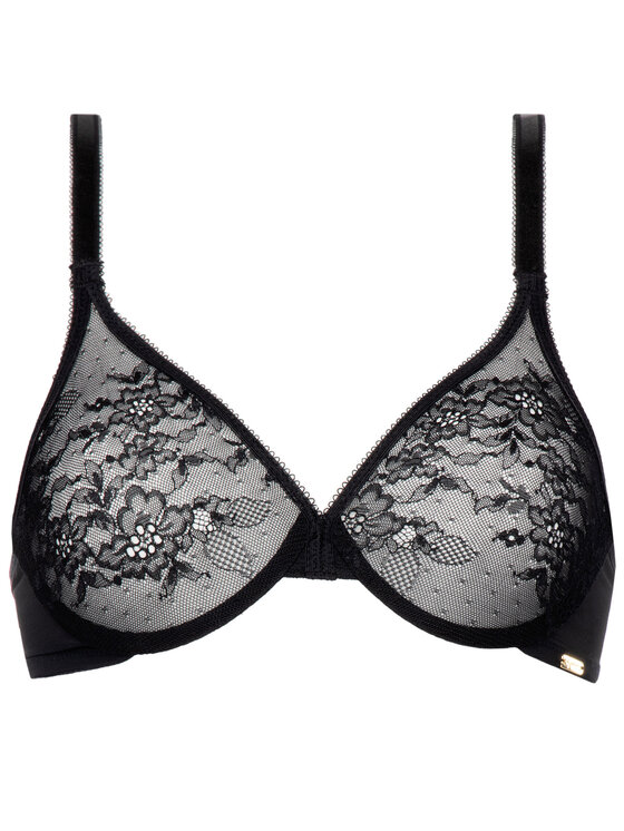 Gossard Gossard Melltartó alsó huzallal Lace Sheer 13001 Fekete