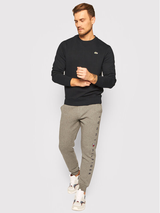 Lacoste Lacoste Džemperis ar kapuci SH1505 Melns Regular Fit