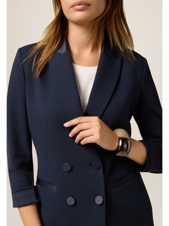 Oltre Oltre Giacca di transizione Q782R004561N034 Blu Slim Fit