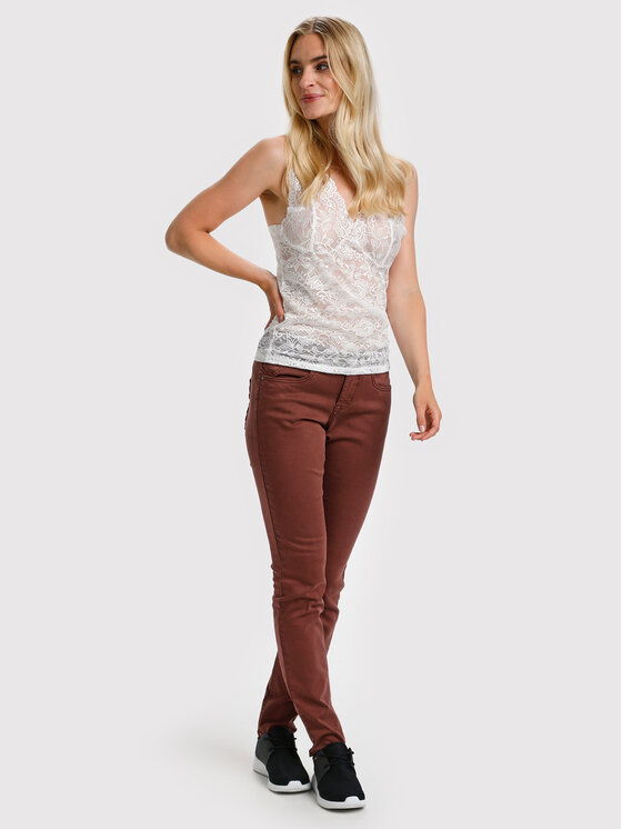 Cream Cream Top Glaze 10604095 Bijela Regular Fit