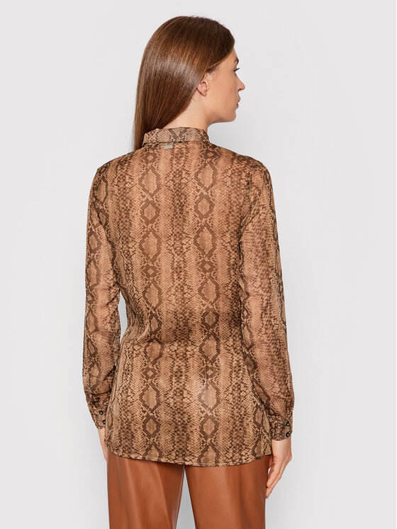 Camicia Clouis W1BH17 WDW52 Marrone Regular Fit