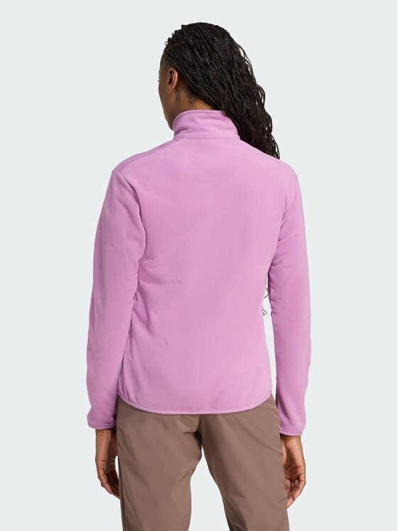 adidas adidas Bluza Multi Essentials Full-Zip Fleece Fioletowy Regular Fit