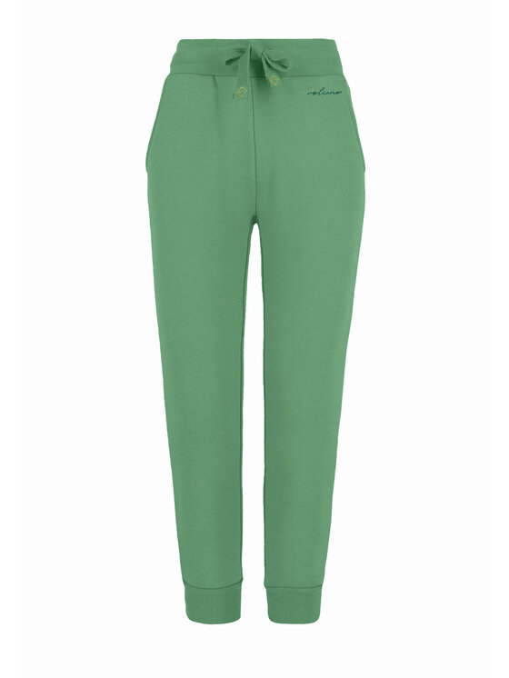 Volcano Volcano Spodnie dresowe N-VENIS Zielony Regular Fit