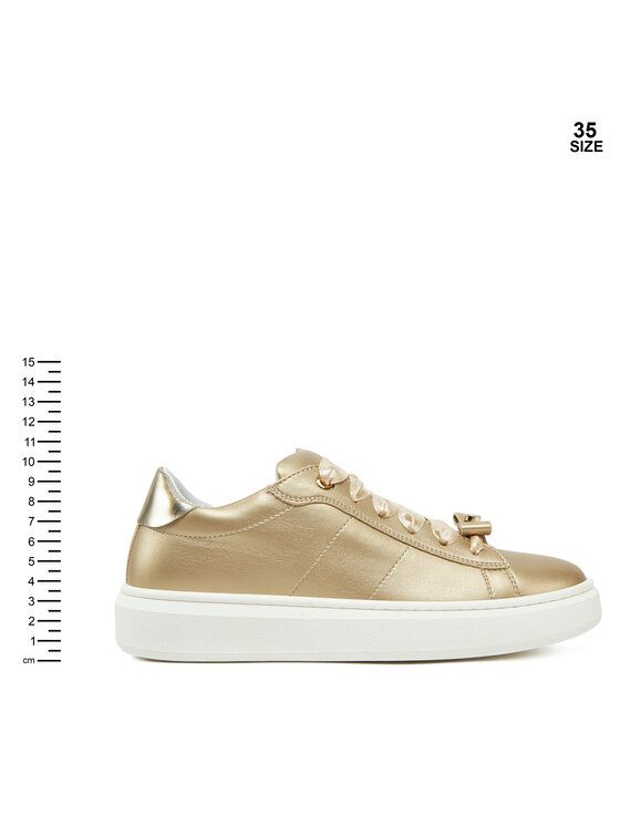 Calvin Klein Jeans Calvin Klein Jeans Sneakersy Low Cut Lace-Up Sneaker V4A9-83046-1322 S Złoty