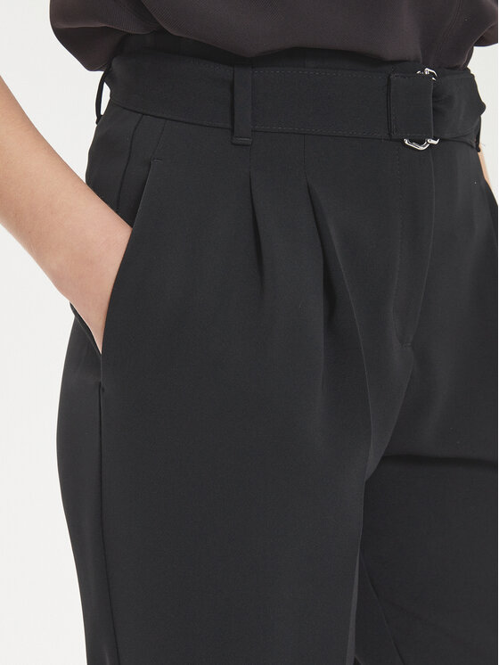 BOSS Boss Kalhoty z materiálu Tapiah 50490037 Černá Regular Fit