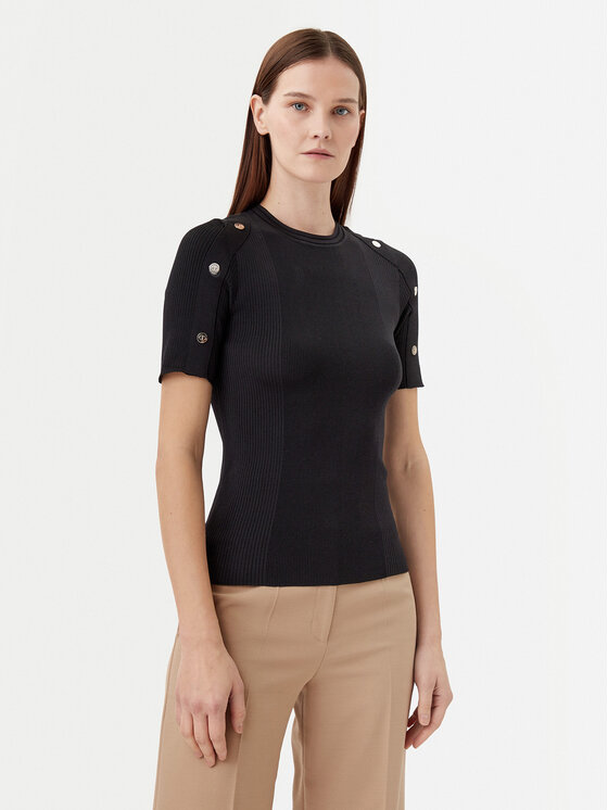 Motivi Motivi Džemper M5876000937N Crna Slim Fit
