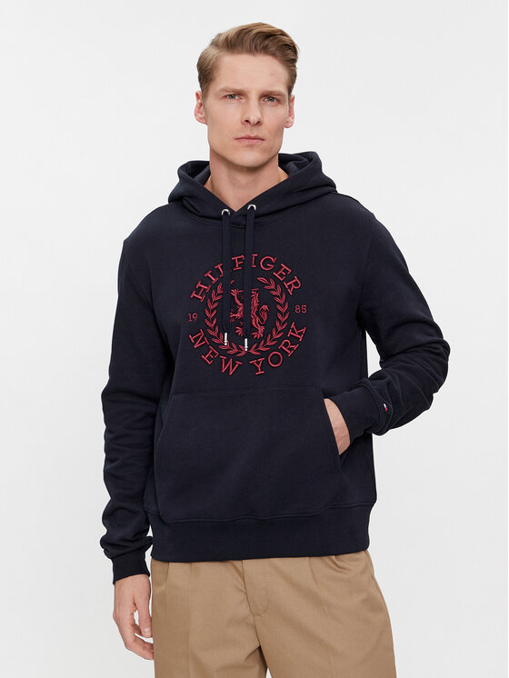Tommy Hilfiger Tommy Hilfiger Mikina Big Icon MW0MW33650 Tmavomodrá Regular Fit