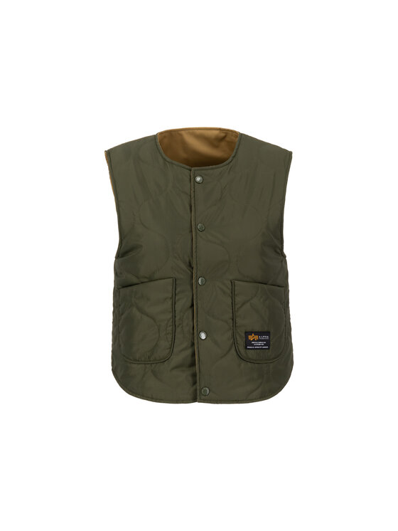Alpha Industries Alpha Industries Kamizelka Reversible Vest Women Zielony Loose Fit