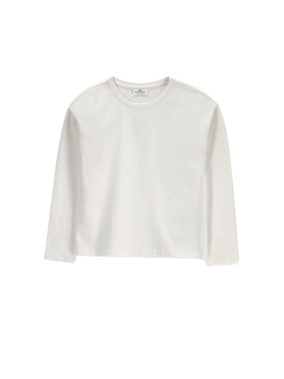 Coccodrillo Coccodrillo Longsleeve ZC6143107VGA-003 Kremowy Regular Fit