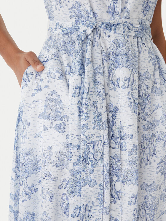 Barbour Barbour Hemdkleid LDR0979BL28 Blau Regular Fit