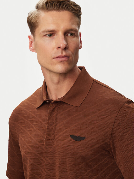 BOSS BOSS Polokošeľa C-Prout 180_AM 50565174 Hnedá Regular Fit