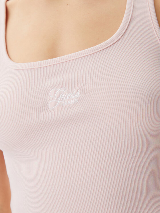 Guess Guess Top W5GP26 KA0H1 Różowy Regular Fit