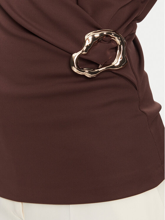 Rinascimento Rinascimento Bluse CFC0123483003 B401 Braun Regular Fit