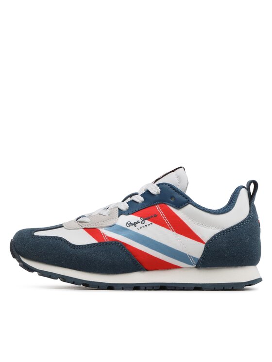 Pepe Jeans Pepe Jeans Sneakersy Foster Boy Print PBS30554 Niebieski