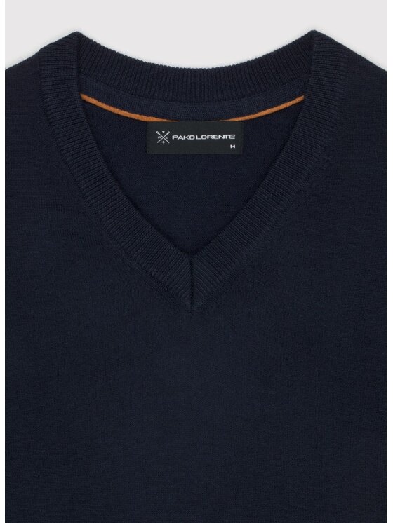 Pako Lorente Pako Lorente Sweter P24WF-2X-015 Granatowy Classic Fit