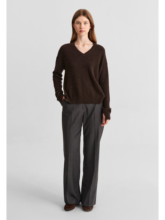 TATUUM TATUUM Sweter RETRA Brązowy Classic Fit