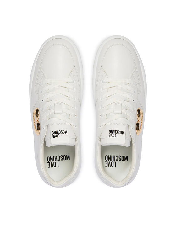 LOVE MOSCHINO LOVE MOSCHINO Sneakersy JA15485G0OIA0100 Biela
