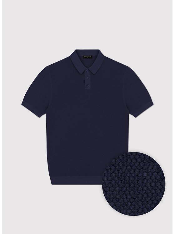 Pako Lorente Pako Lorente Polo P26WF-TX-003 Granatowy Oversize