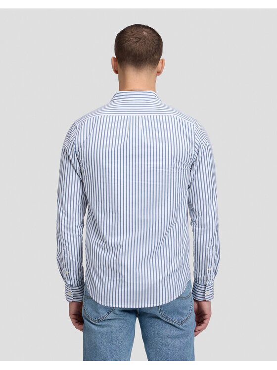 Lee Lee Koszula BUTTON DOWN Biały Regular Fit